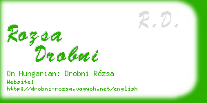 rozsa drobni business card