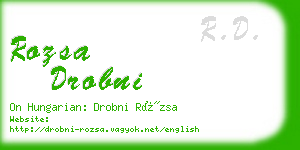 rozsa drobni business card